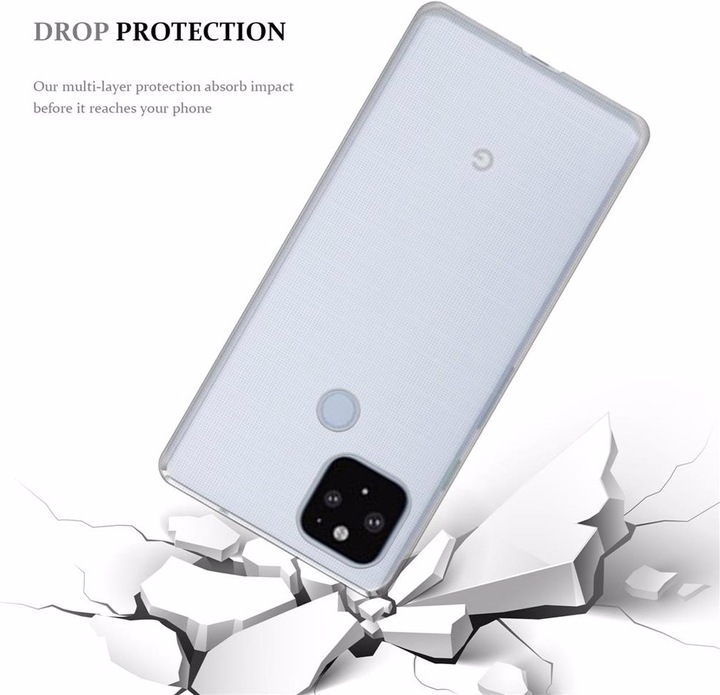 Produktbild Cadorabo TPU Ultra Slim AIR Cover (Google Pixel 5 XL)