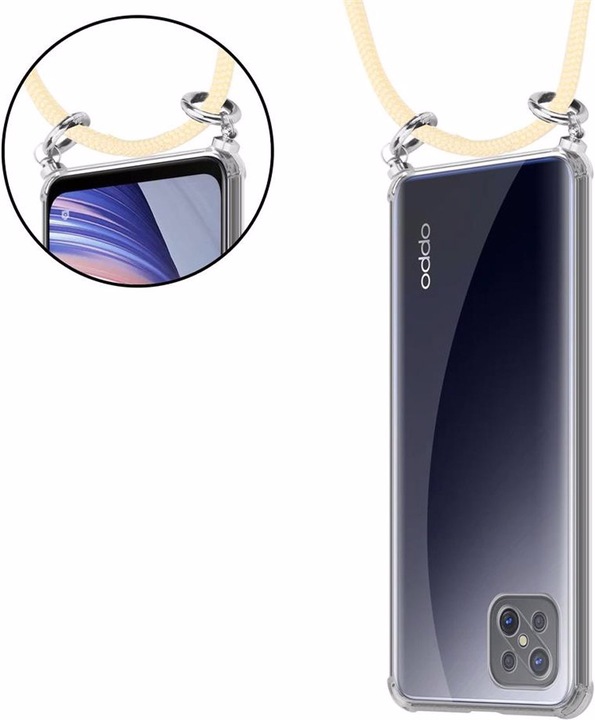 Produktbild Cadorabo TPU Handy Kette SILBER Cover