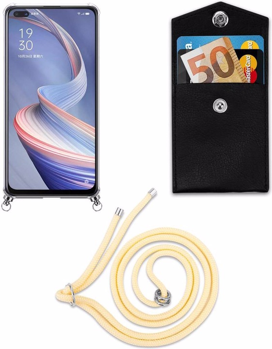 Produktbild Cadorabo TPU Handy Kette SILBER Cover