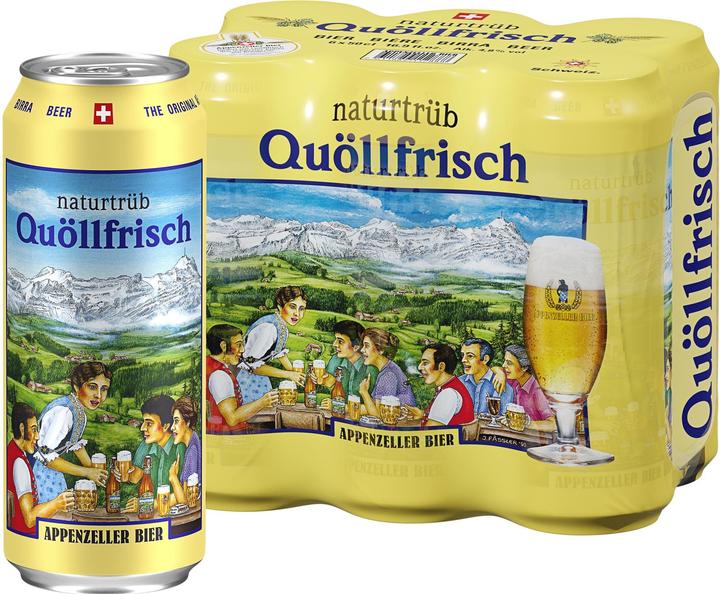 Actual product image Appenzeller Bier Quöllfrisch naturtrüb (6 x 50 cl)