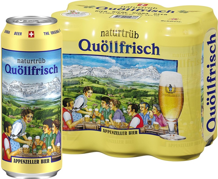 Immagine prodotto Appenzeller Bier Quöllfrisch naturtrüb (6 x 50 cl)