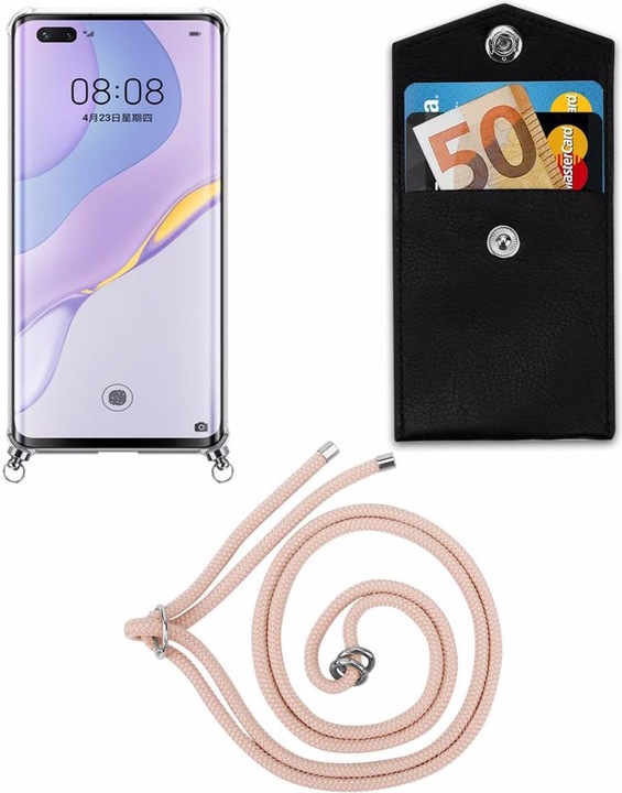 Produktbild Cadorabo TPU Handy Kette SILBER Cover