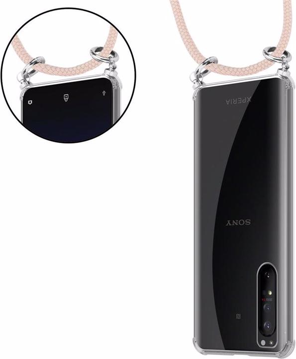 Produktbild Cadorabo TPU Handy Kette SILBER Cover