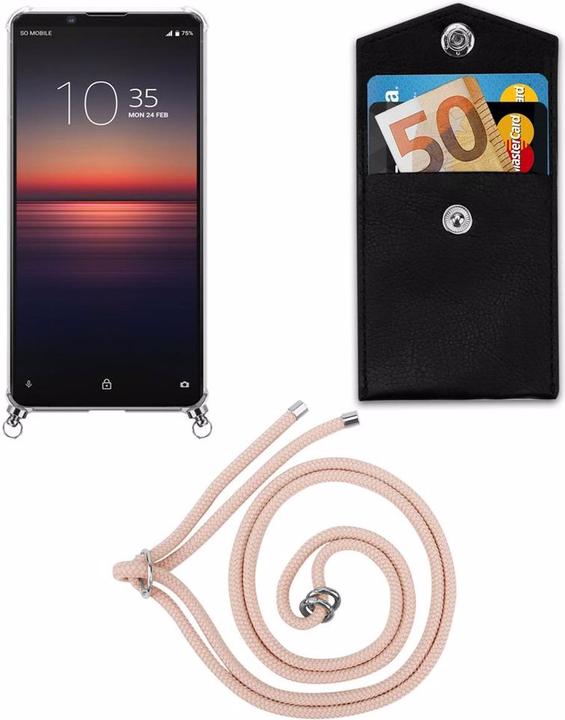 Produktbild Cadorabo TPU Handy Kette SILBER Cover