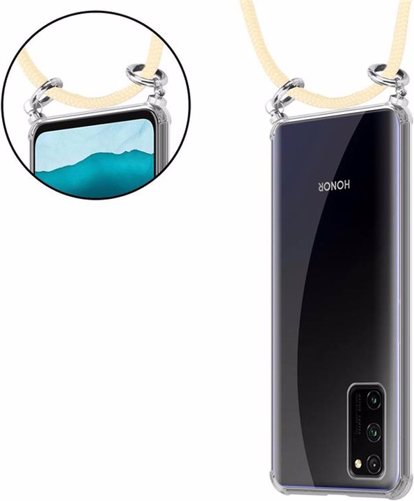 Produktbild Cadorabo TPU Handy Kette SILBER Cover