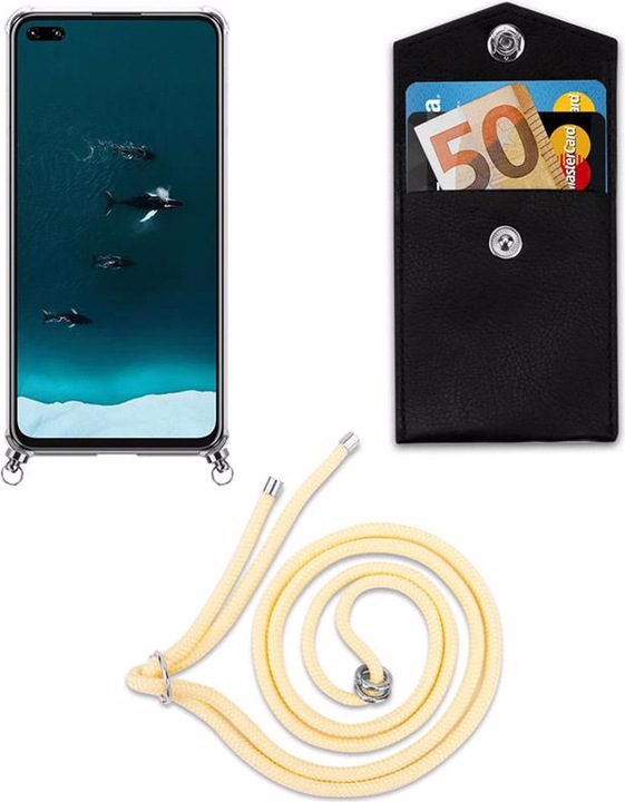 Produktbild Cadorabo TPU Handy Kette SILBER Cover