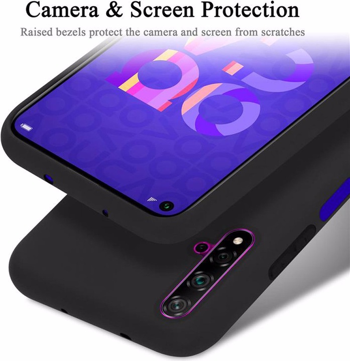 Produktbild Cadorabo TPU Liquid Silicone Case Cover (Huawei Nova 5T, Honor 20s, Huawei P20)
