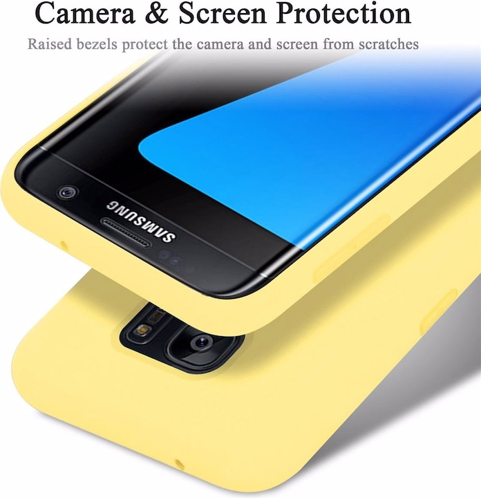 Actual product image Cadorabo TPU Liquid Silicone Case Cover (Samsung Galaxy S7 Edge)