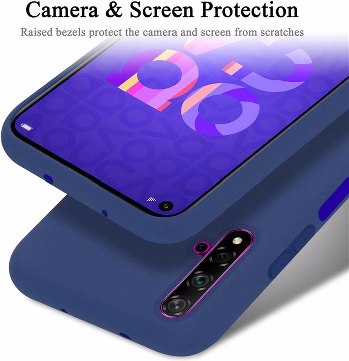 Actual product image Cadorabo TPU Liquid Silicone Case Cover (Huawei Nova 5T, TCL 20S, K20)