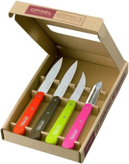 Image du produit Opinel 001452 Set de couteaux de cuisine Couleur Primavera 4 pièces (9.60 cm)