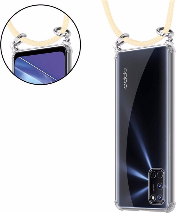 Produktbild Cadorabo TPU Handy Kette SILBER Cover