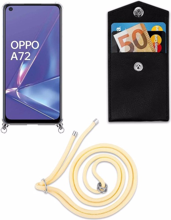 Produktbild Cadorabo TPU Handy Kette SILBER Cover