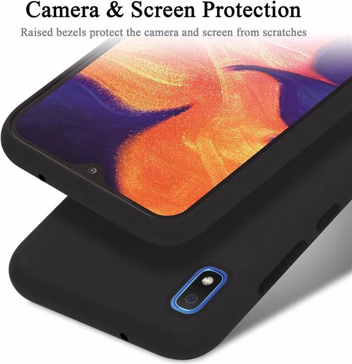 Actual product image Cadorabo TPU Liquid Silicone Case Cover (Samsung Galaxy A10, HTC One M10)
