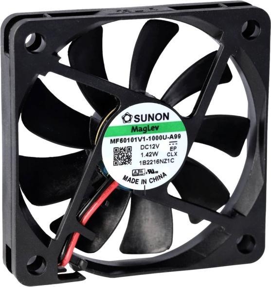 Actual product image Sunon MF60101V2-1000U-A99 Axial fan 12 V/DC 24.29 m³/h (L x W x H) 10 x 60 x 6 (60 mm)