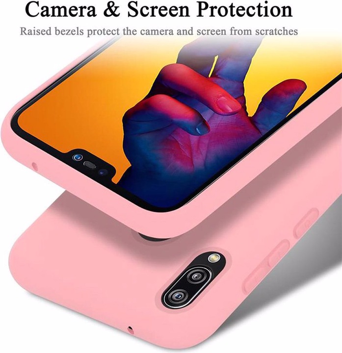 Immagine prodotto Cadorabo Copertura della cassa del silicone liquido TPU (Huawei Nova 3E, Huawei P20 Lite)