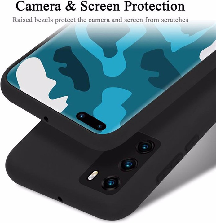 Actual product image Cadorabo TPU Liquid Silicone Case Cover (Huawei P40)