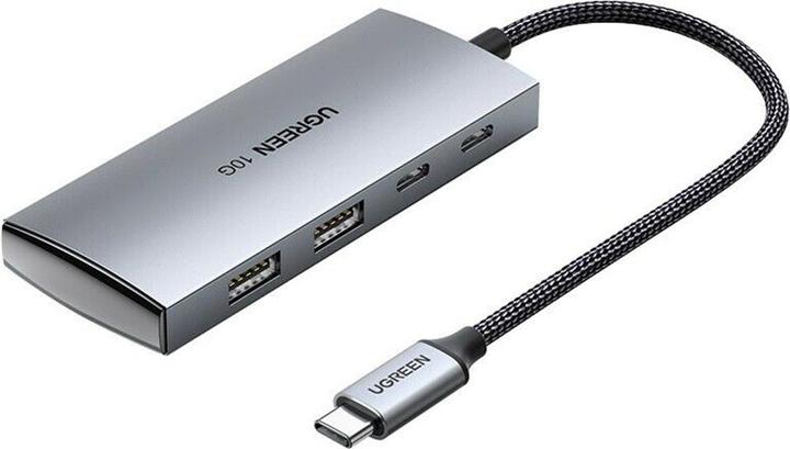 Ugreen - Docking Station (30758) - Type-C to 2xUSB-A 3.1, 2xType-C, 10 Gbps - Gray (USB-C, 2 Ports)