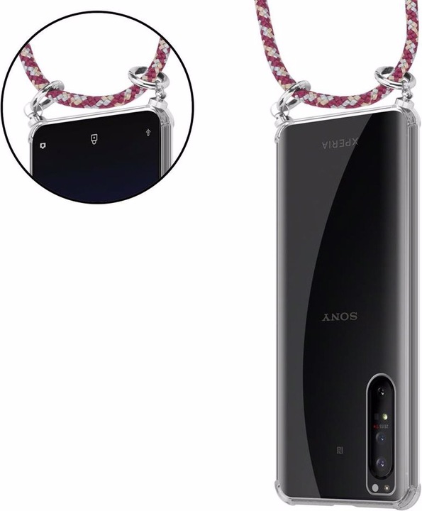 Produktbild Cadorabo TPU Handy Kette SILBER Cover