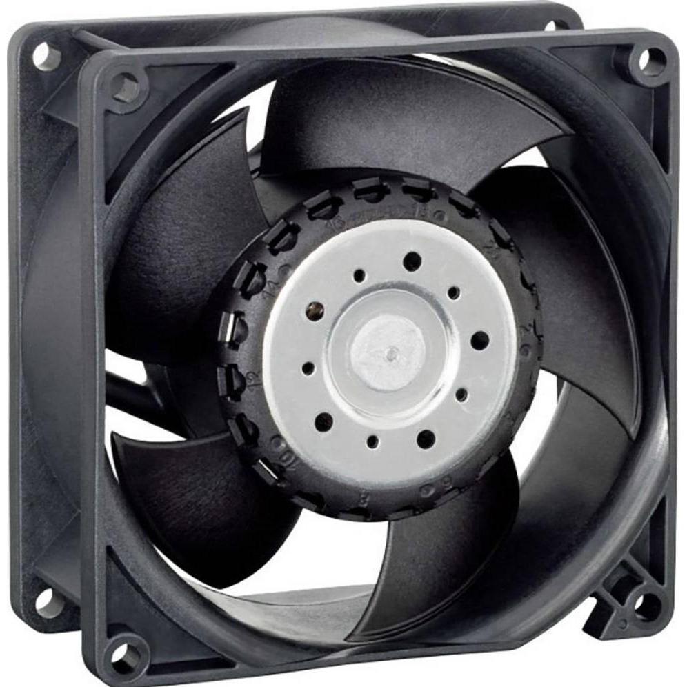 Papst EBM 3212 JH4 Ventilatore assiale 12 V/DC 285 m³/h (L x P x A) 38 x 92 x 92 mm (1 x), Ventola PC, Nero