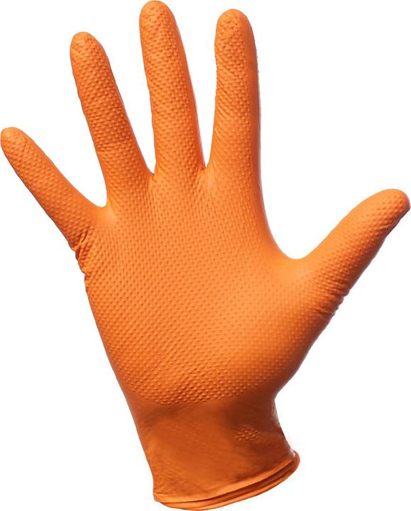 NoName Powder-free nitrile gloves EMKA 7.0, 100 pcs, size M, orange
