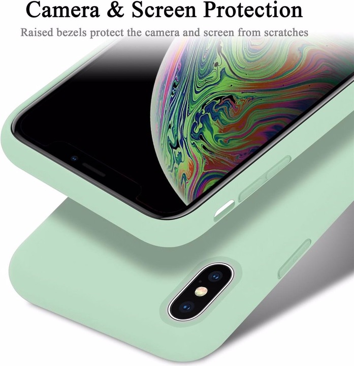 Actual product image Cadorabo TPU Liquid Silicone Case Cover (Apple iPhone XS Max)