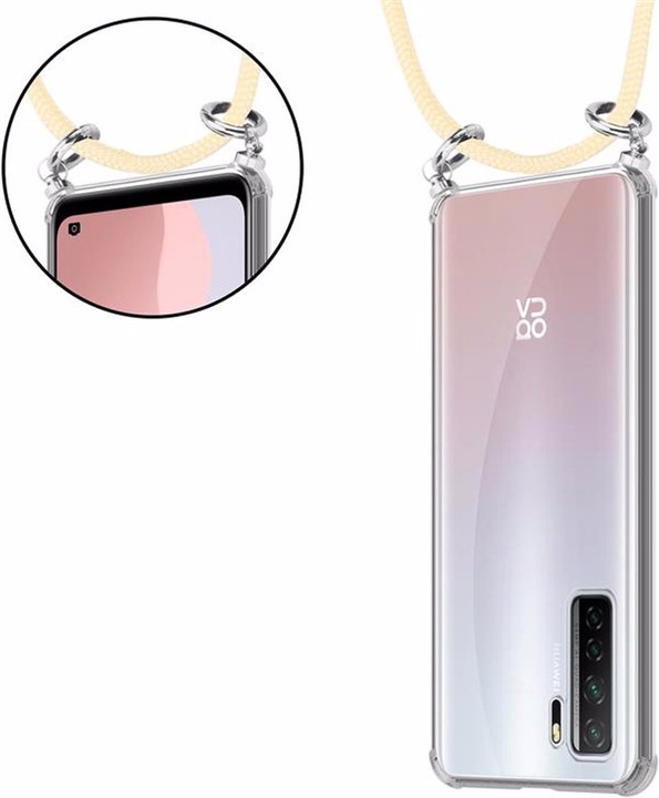 Produktbild Cadorabo TPU Handy Kette SILBER Cover