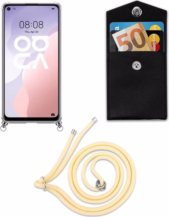 Produktbild Cadorabo TPU Handy Kette SILBER Cover