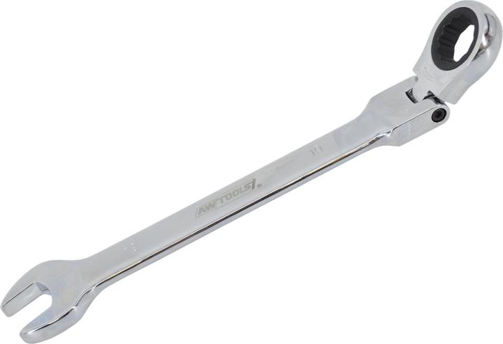 Actual product image Awtools Klucz Płasko-Oczkowy Z Grzechotką Przegubowy 13mm (13 mm)