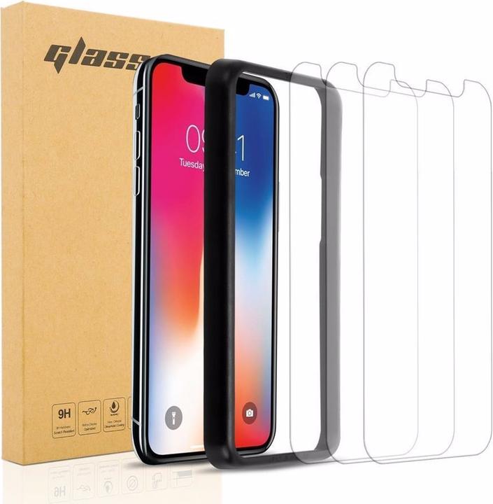 Produktbild Cadorabo Displayschutzglas mit Einbauhilfe (3 Stück, Apple iPhone XS Max)