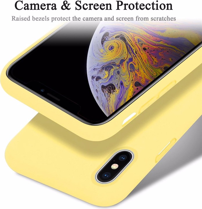 Actual product image Cadorabo TPU Liquid Silicone Case Cover (Apple iPhone X)