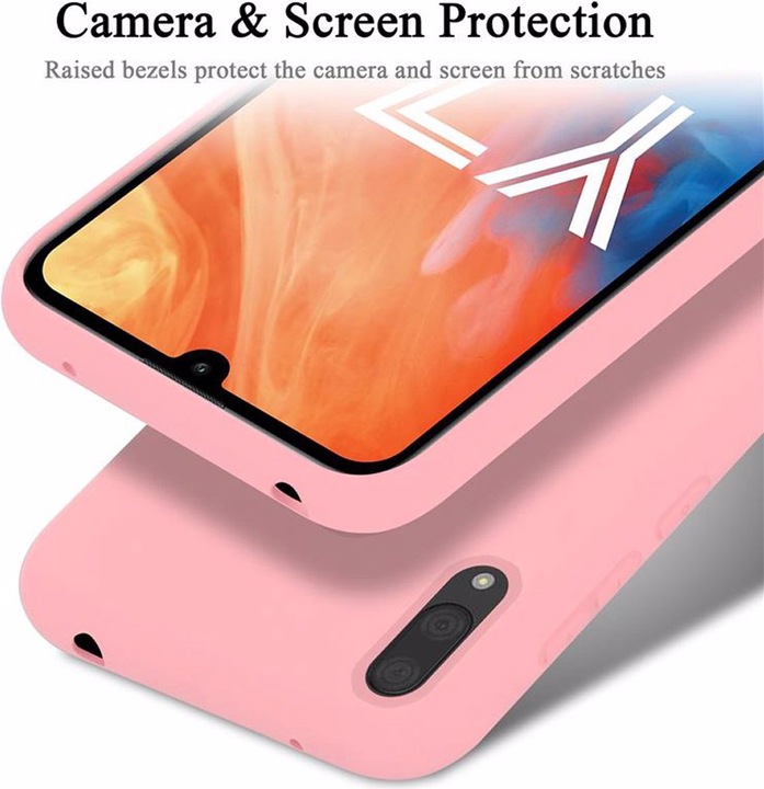 Actual product image Cadorabo TPU Liquid Silicone Case Cover (Huawei Y7 Prime (2019), Huawei Y7 (2019))
