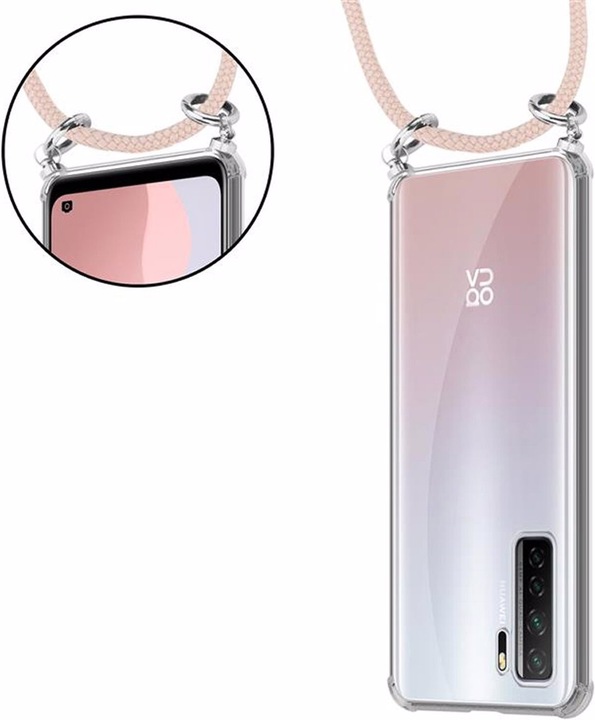 Produktbild Cadorabo TPU Handy Kette SILBER Cover