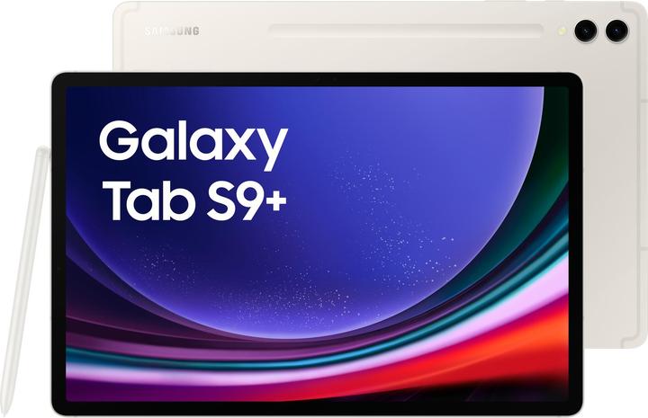 Image du produit Samsung Galaxy Tab S9+ (WLAN uniquement, 12.40", 256 Go, Beige)