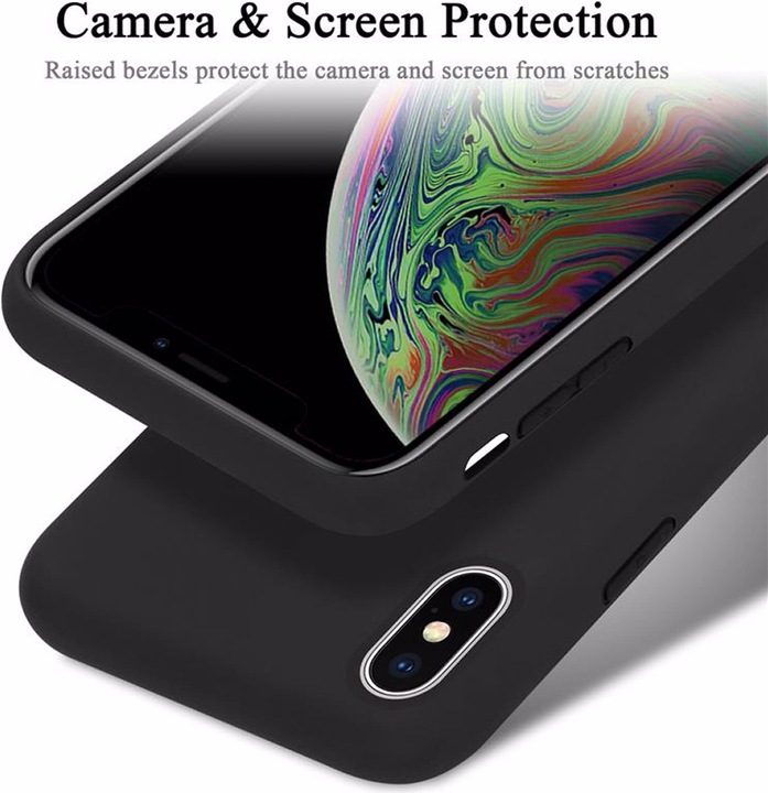 Actual product image Cadorabo TPU Liquid Silicone Case Cover (Apple iPhone XS Max)