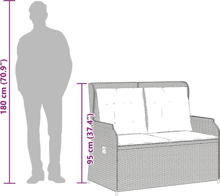 Produktbild vidaXL 10-tlg. Garten-Lounge-Set mit Kissen