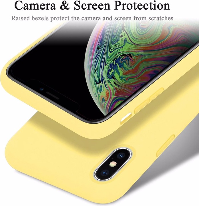 Actual product image Cadorabo TPU Liquid Silicone Case Cover (Apple iPhone XS Max)
