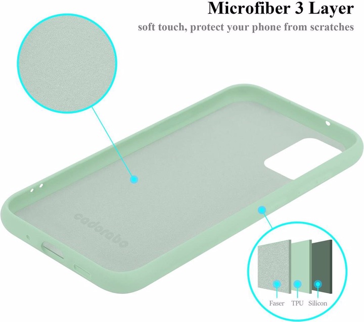 Produktbild Cadorabo TPU Liquid Silicone Case Cover (Samsung Galaxy S20+)