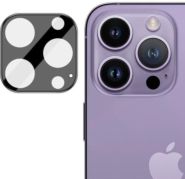 Actual product image Techsuit - Full Camera Glass - iPhone 14 Pro / iPhone 14 Pro Max - Black (Apple iPhone 14 Pro, Apple iPhone 14 Pro Max)