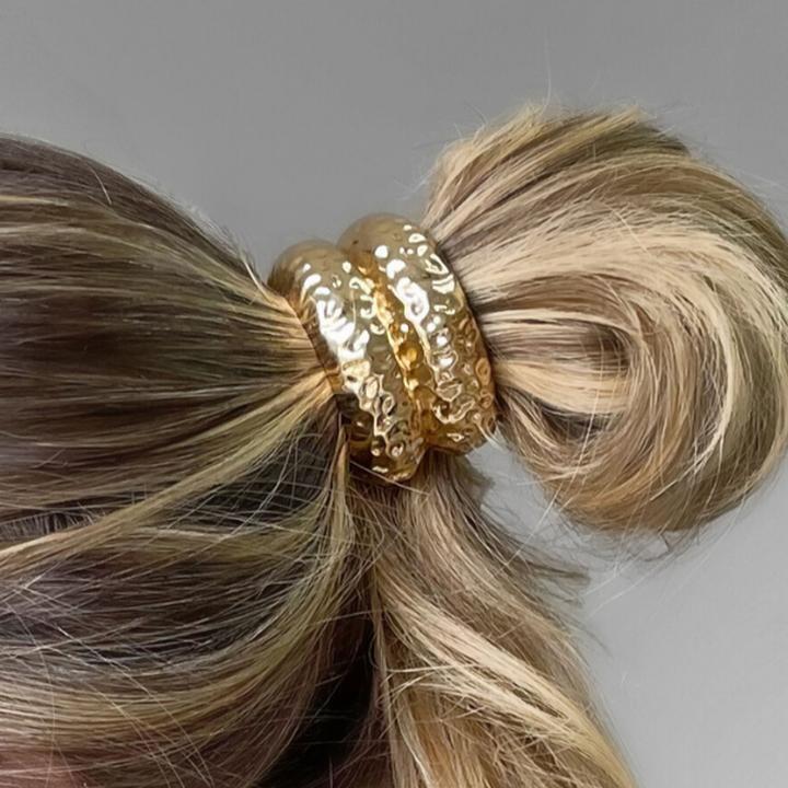 Produktbild Avizar Gold Doppelwelle Haargummi Nefera (Haargummi)