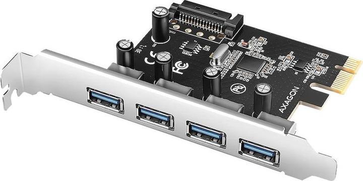 Produktbild Axagon PCEU-430RS PCIe controller 4x ext. USB-A 5Gbps port