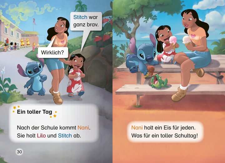 Productafbeelding Ravensburger Disney: Lustige Geschichten mit Stitch und Vaiana - Lesen lernen mit den Leselernstars - (Duits, Sarah Dalitz, 2025)