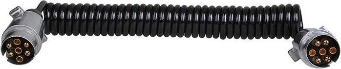 Actual product image ProPlus Spiral cable with 2x plug 7-pin metal in blister (4.50 m)