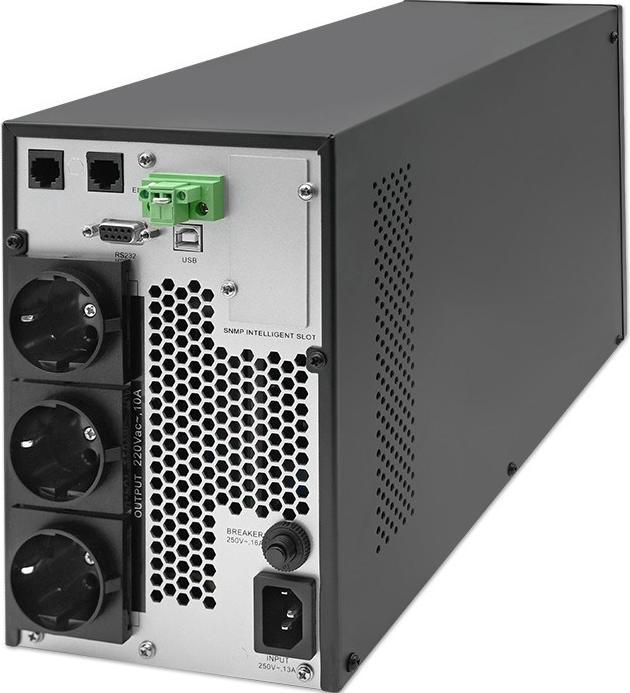 Produktbild Qoltec ZASILACZ AWARYJNY UPS 2KVA | 2000W | POWER FACTOR 1.0 | LCD | EPO | USB | ON-LINE (2 VA, 2000 W, Online-Doppelwandler USV)