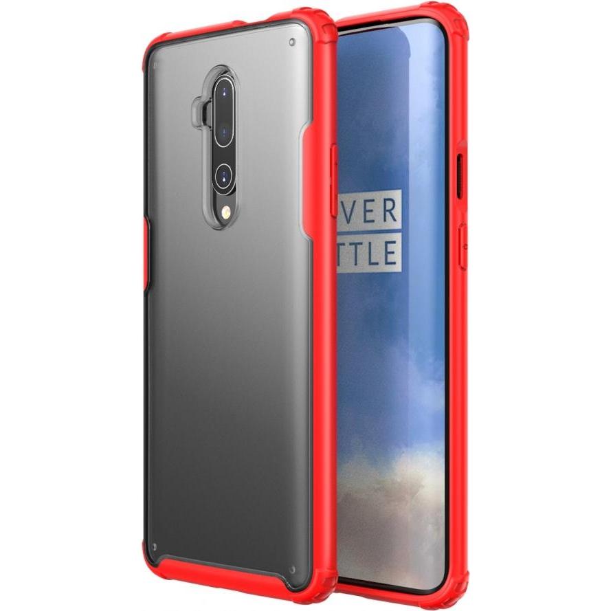 Screenguard OnePlus 7T Pro Anti-Impact Hülle mit 2m Fallschutz (OnePlus 7T Pro), Smartphone Hülle, Rot