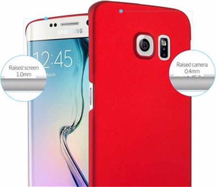 Produktbild Cadorabo Hard Cover Matt Metall Cover (Samsung Galaxy S6 Edge)