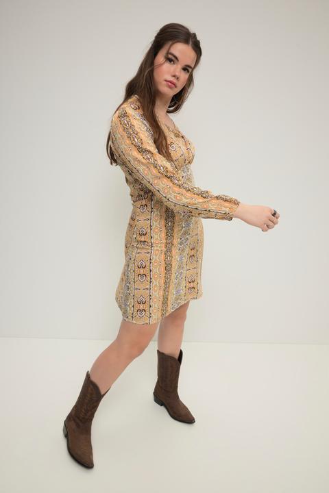 Produktbild Studio Untold Minikleid, Fitted Fit, Streifen Patchprint, Langarm (46, 48)