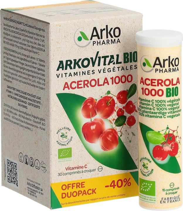 Produktbild Arkopharma Arkovital Acerola (60 Stück, Tabletten, 191 g)