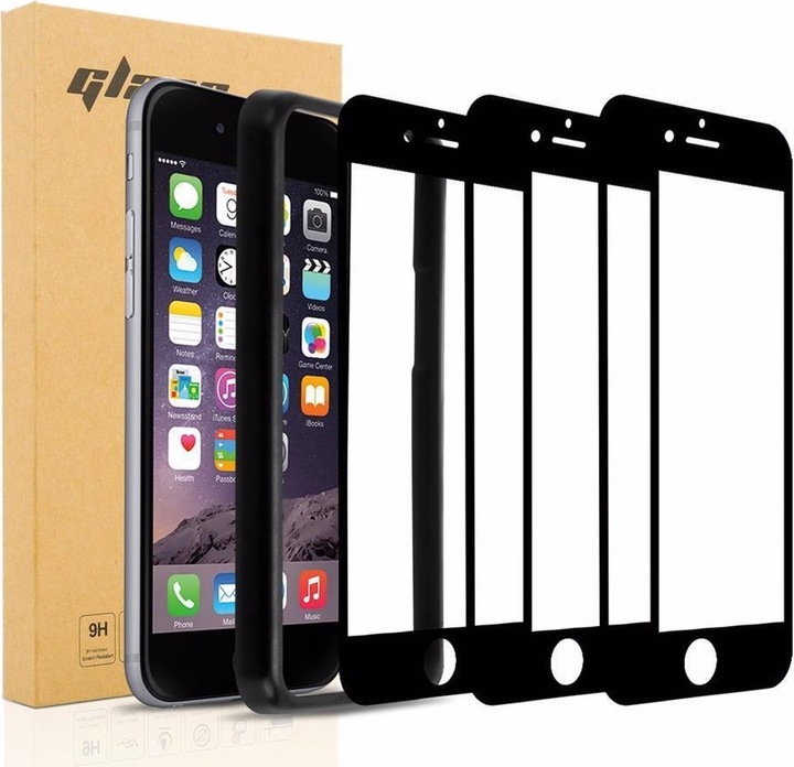 Produktbild Cadorabo Vollbild Displayschutzglas mit Einbauhilfe (3 Stück, Apple iPhone 6, Apple iPhone 6s Plus)