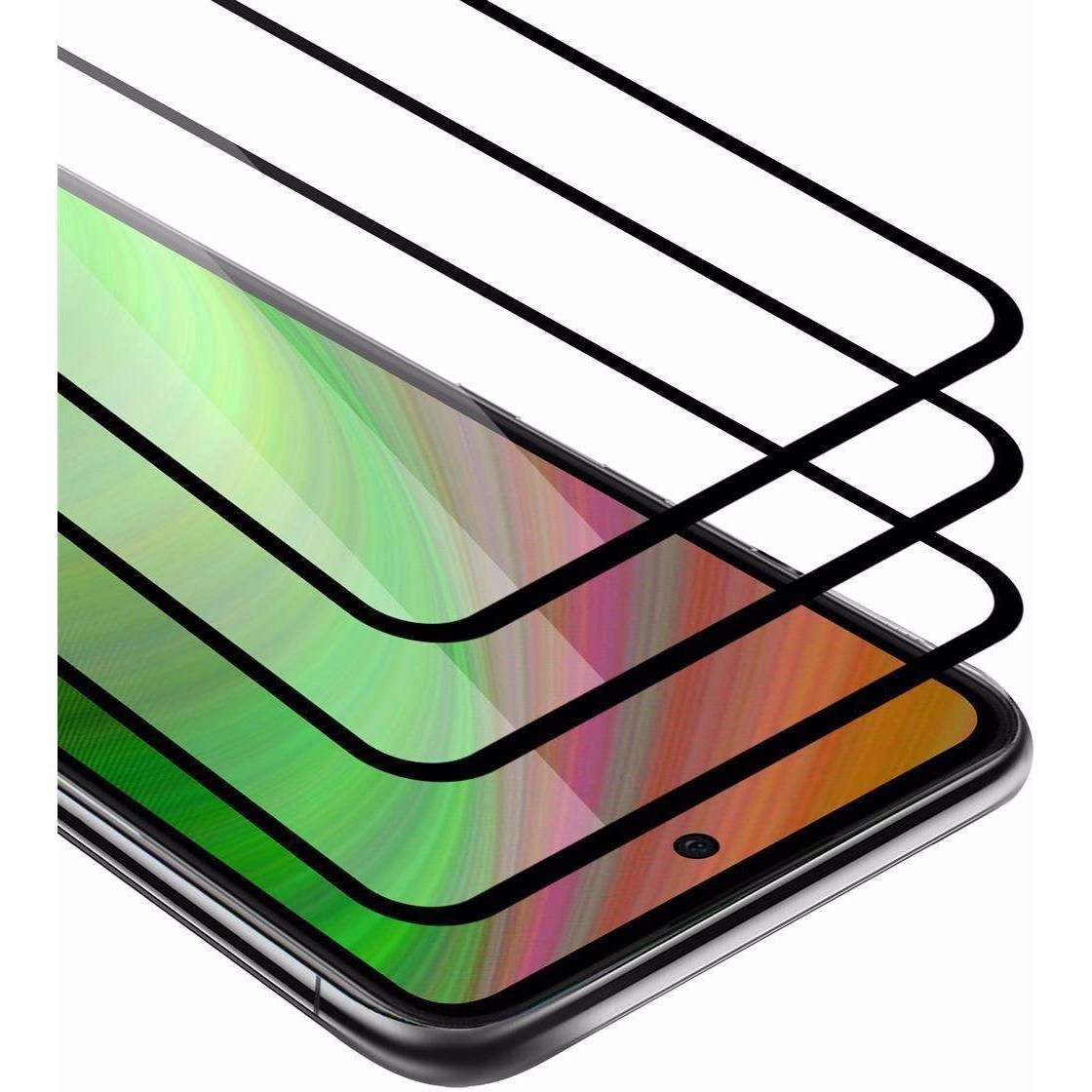 Thumbnail - Cadorabo Vollbild Displayschutzglas (3 Stück, Xiaomi Mi 10T Lite), Smartphone Schutzfolie, Schwarz