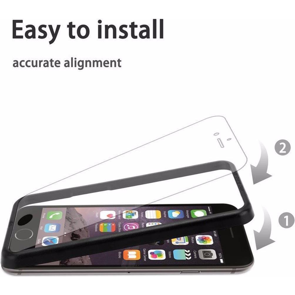 Thumbnail - Cadorabo Displayschutzglas mit Einbauhilfe (3 Stück, Apple iPhone 7), Smartphone Schutzfolie, Transparent